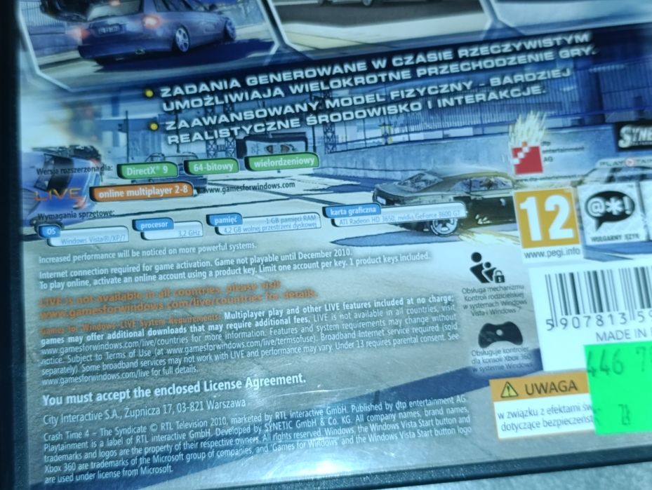 Crash Time IV The Syndicate PC po polsku sklep kioskzgrami