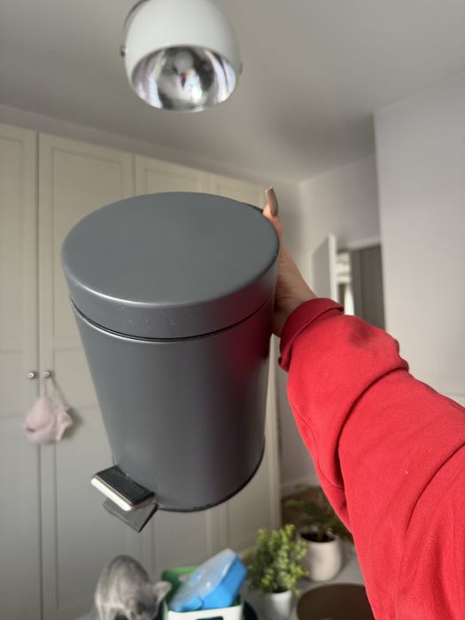 Kela śmietnik łazienkowy kosz mały szary