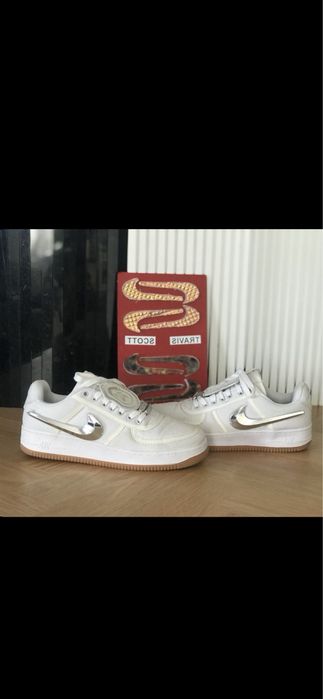 Buty nike x travis scott air force 1 low biale rarytas sneakersy
