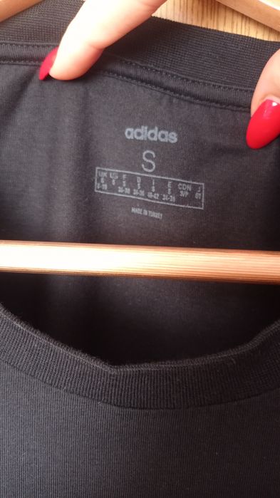 Czarny T-shirt Adidas