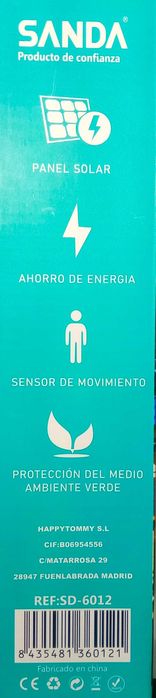 Candeeiro solar sensor movimento