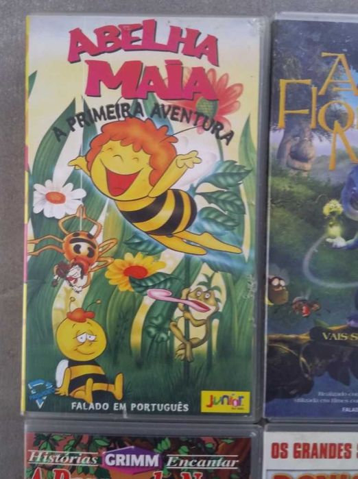 Conjunto Quatro Cassetes VHS – Desenhos Animados Clássicos