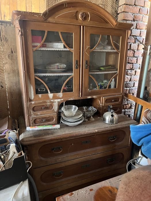 Kredens drewniany antyk