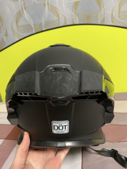 Терміново!! Спортивний мото шолом CrownRacing / Новий