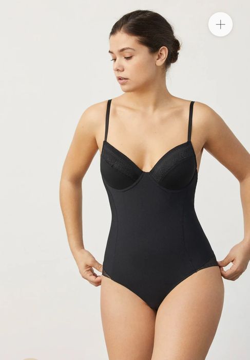 Body redutos sem costuras com enchimento e aro