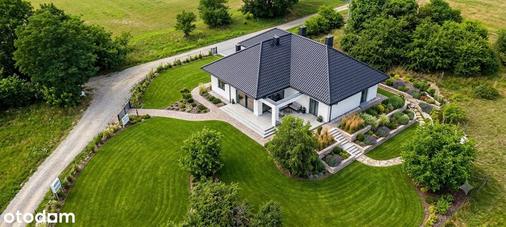 NOWOCZESNY energooszczędny DOM, garaż na 2 auta działka 1553m2