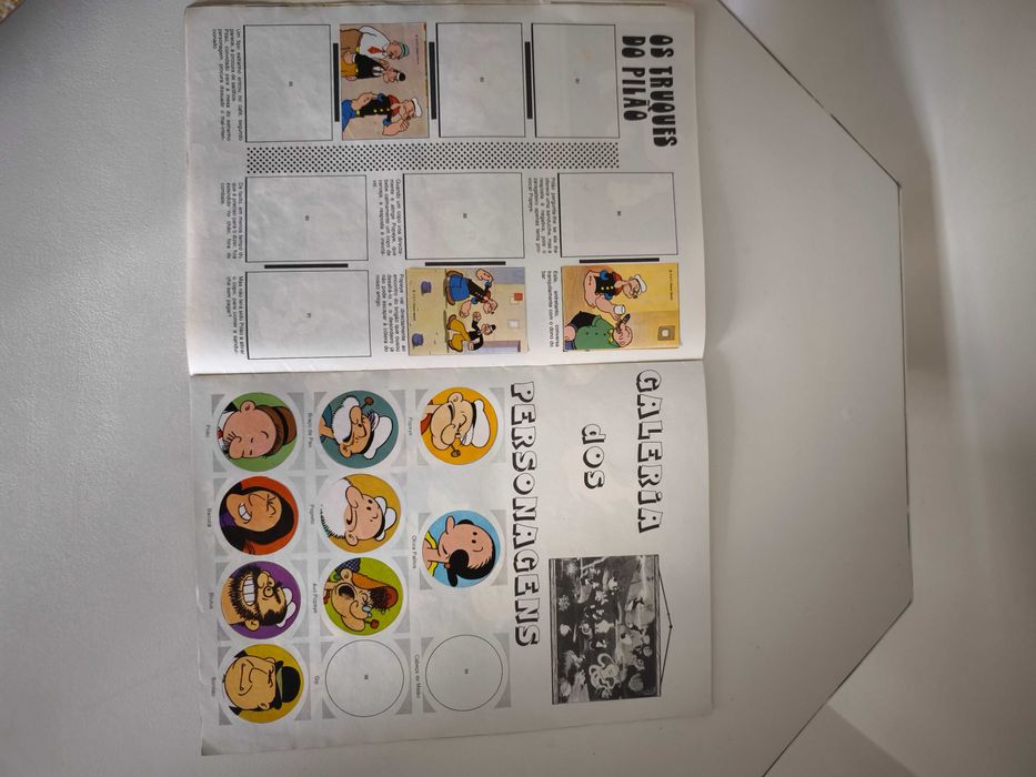 Caderneta de cromos "Popeye e seus amigos" - Clube do Cromo