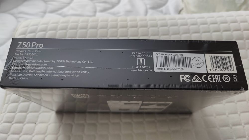 DDPAI Z50 pro przód tył+hardwire