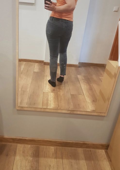 Szare damskie jeansy Esprit