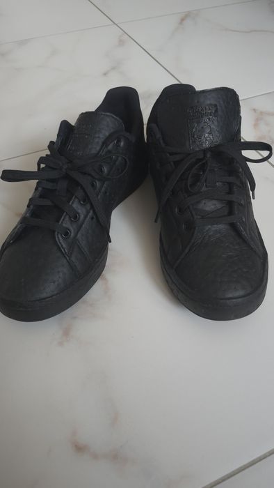 Adidas Stan Smith "Ostrich" Leather — Triple Black (Оригінал)