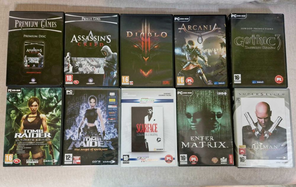 Sprzedam oryginalne gry PC wydania pudełkowe w bardzo dobrym stanie