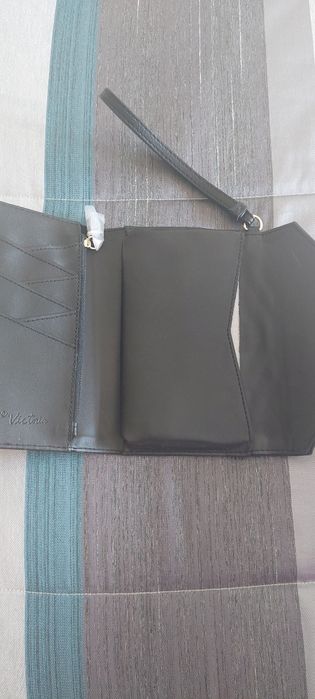 Carteira Clutch Preta Victoria Secret