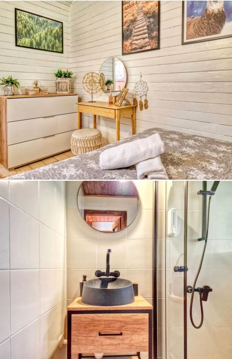 Dzis.SMODZIELNY Domek z jacuzzi przy rzece, grill,ogród, plac zabaw