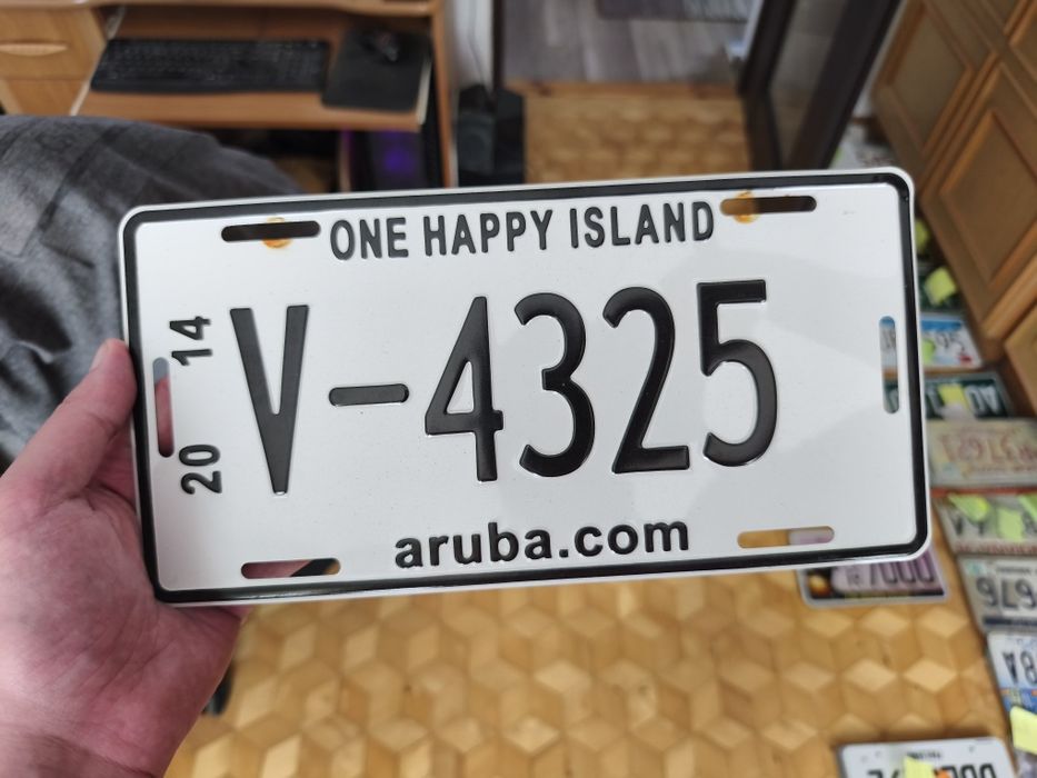 Tablica rejestracyjna Aruba nie USA Kanada Meksyk