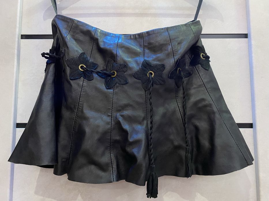 Шкіряна Спідниця у стилі y2k archive goth emo grune