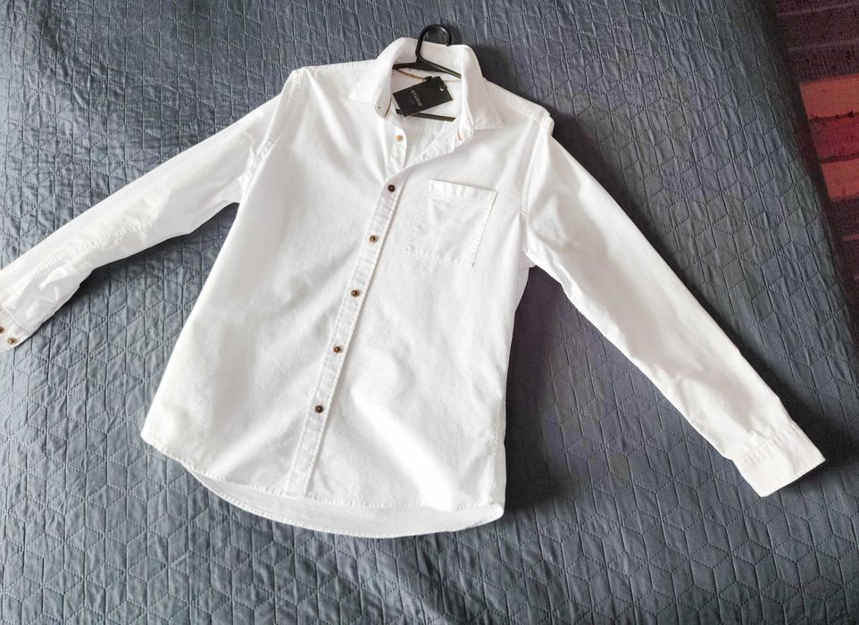 Сорочка жіноча біла Бавовна Colin's Вільна рубашка щільна