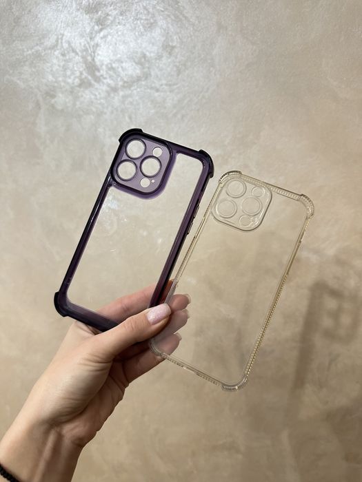 Два прозорих чохла 14Pro max