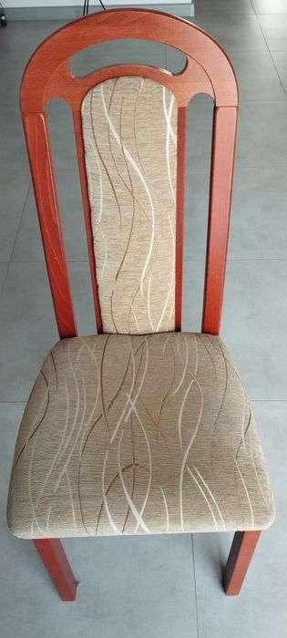 Krzesło tapicerowane calvados / jabłoń. 4 szt. -stan b. dobry.