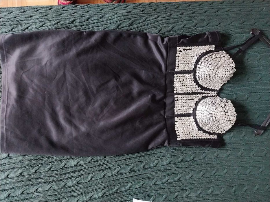 Sukienka gorset cekinowy S