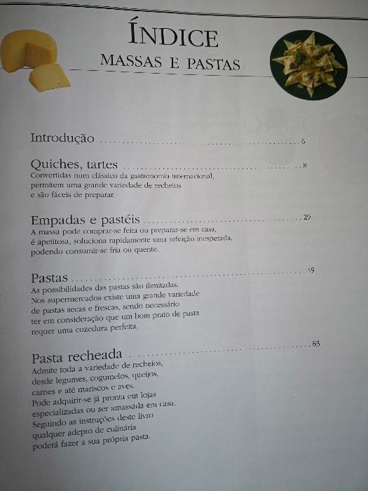receitas de Massas e Pastas e Acepipes e saladas