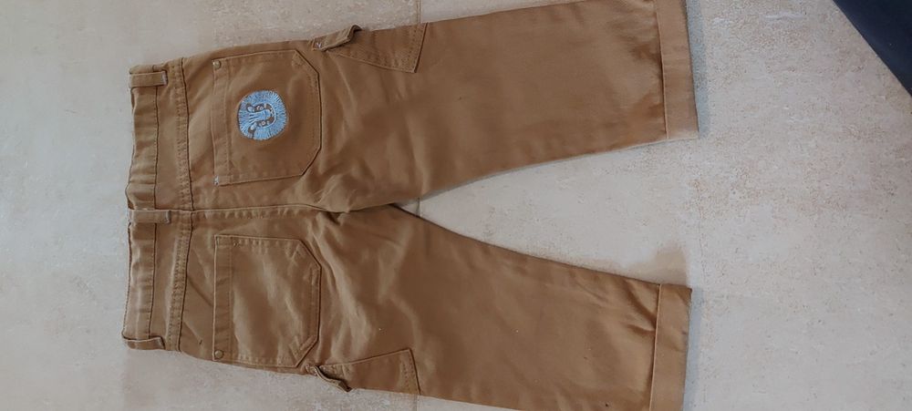 Spodnie brazowe jeans Mes petits cailloux