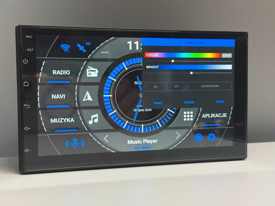 Radio Samochodowe Android GPS WiFi 2GBRAM 32G ROM Bluetooth USB Kamera