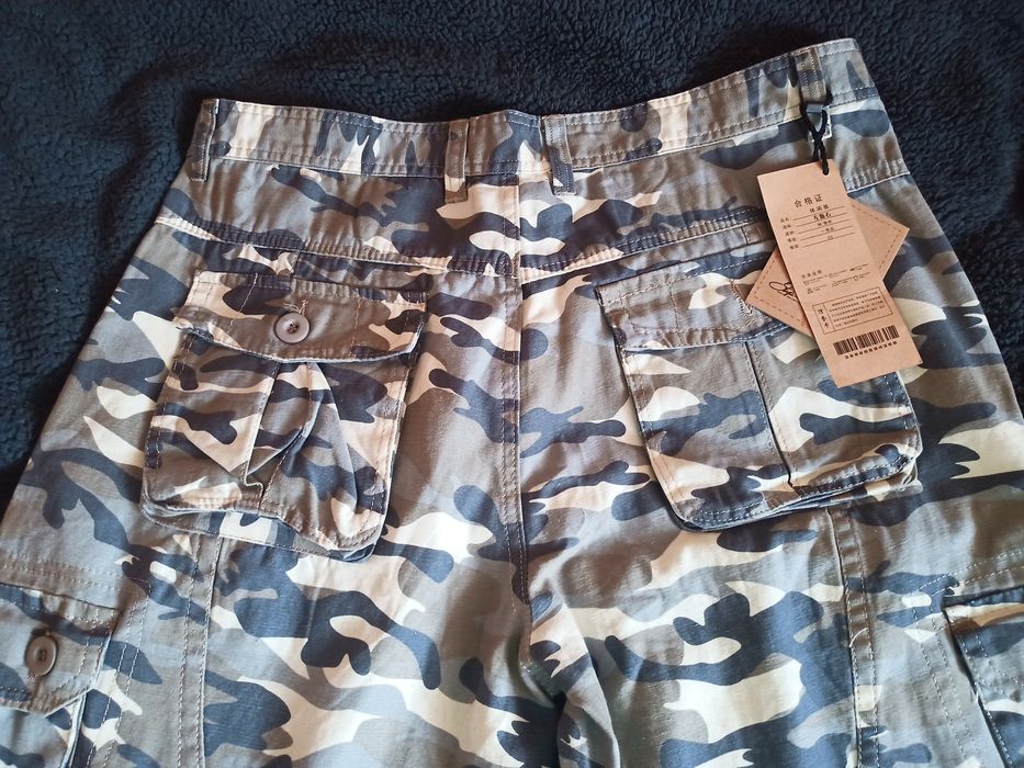 Spodnie Bojówki Cargo Moro Camo