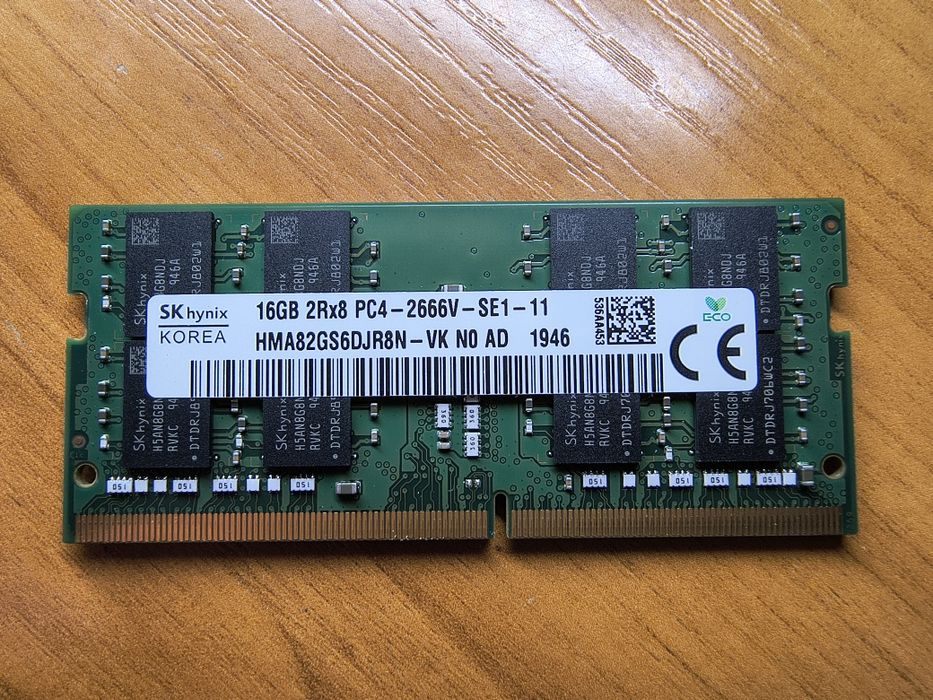 Оперативна пам'ять для ноутбука 16gb ddr4 2666, 3шт, є пара