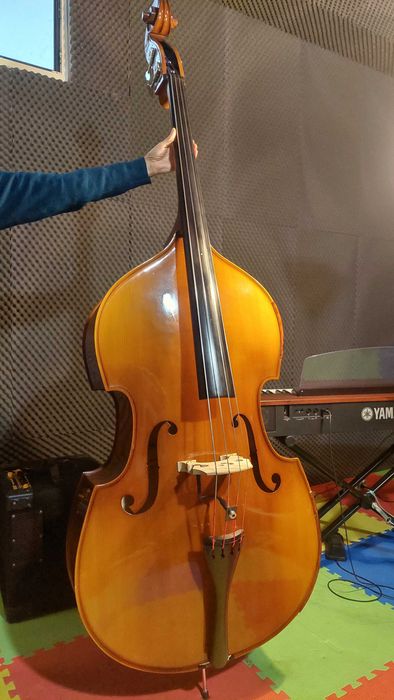 Contrabaixo 3/4 em madeira maciça (Thomann 33 3/4 Europe Double Bass)