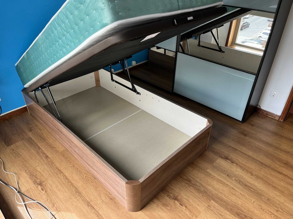 Cama e Colchão Pikolin 105x190 NOVOS com fatura