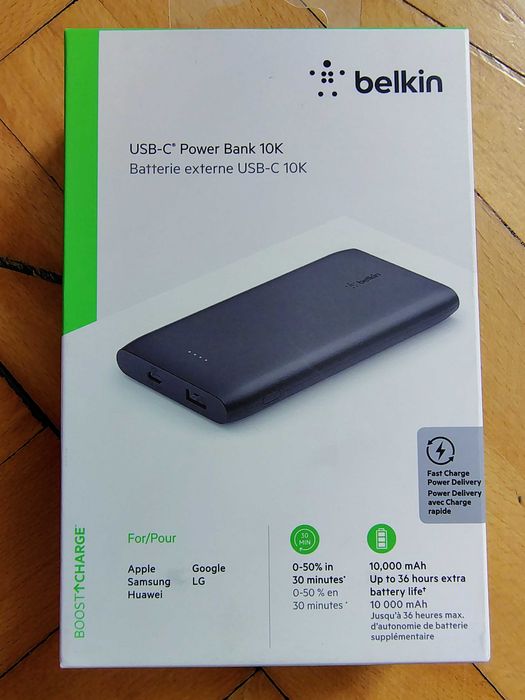 Belkin Power Bank USB-C PD 10000mAh Boost Charge BPB001 - jak nowy!