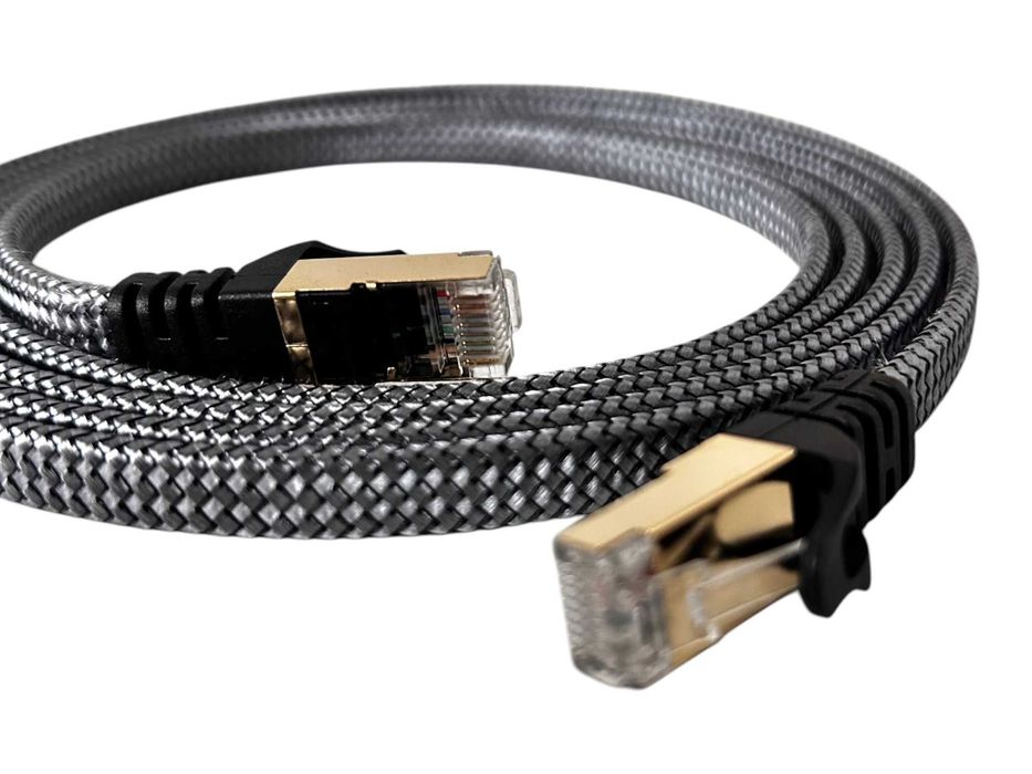Kabel internetowy RJ45 3m Cat8 Płaski Splot 351