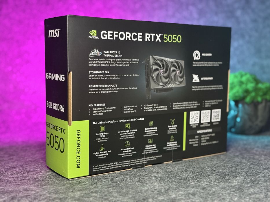 Гарантія! Нова MSI Gaming OC RTX 5050 8G DLSS 4.5 | Трейдін