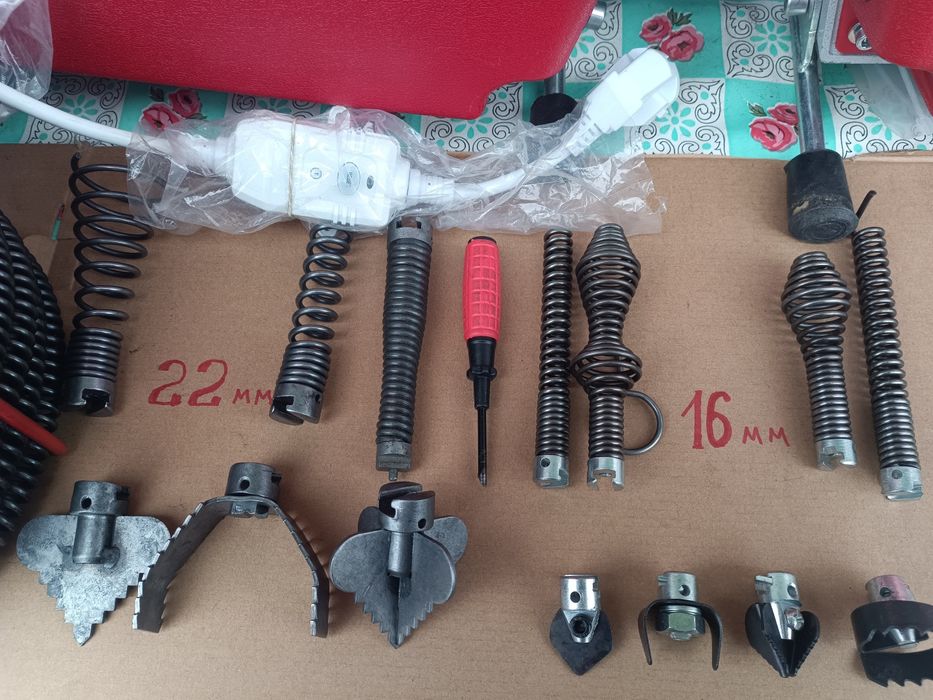 Машина для прочистки канализации Rothenber, прочистка труб, трос.