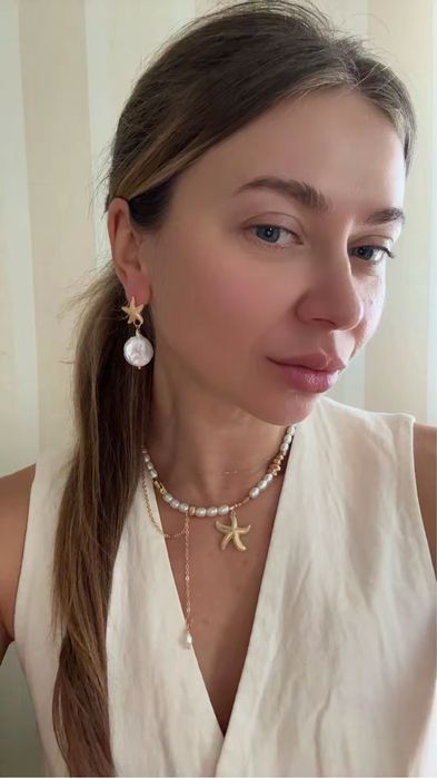 Намисто з перлин,  чокер Горлиця,  голубка