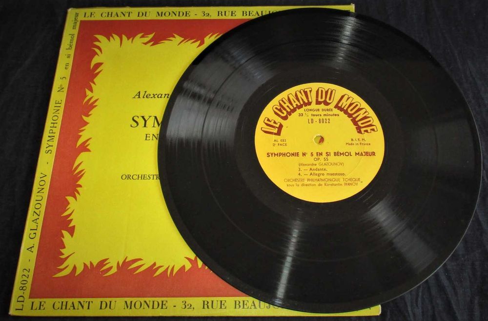 Vinil LP Konstantin Ivanov Glazounov Symphonie no.5