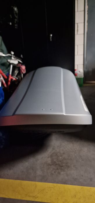Box kufer dachowy Skoda 380 l srebrny, bagażnik na dach nowy