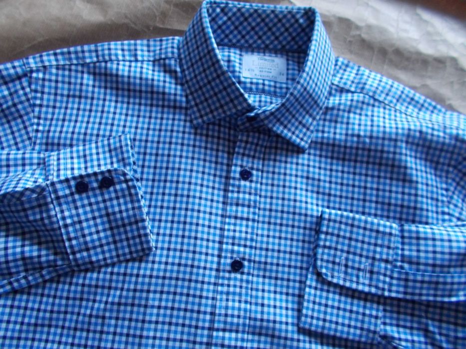 L/XL -T.M.LEWIN Limited Premium 2 Ply Koszula Męska L/XL 43 UK