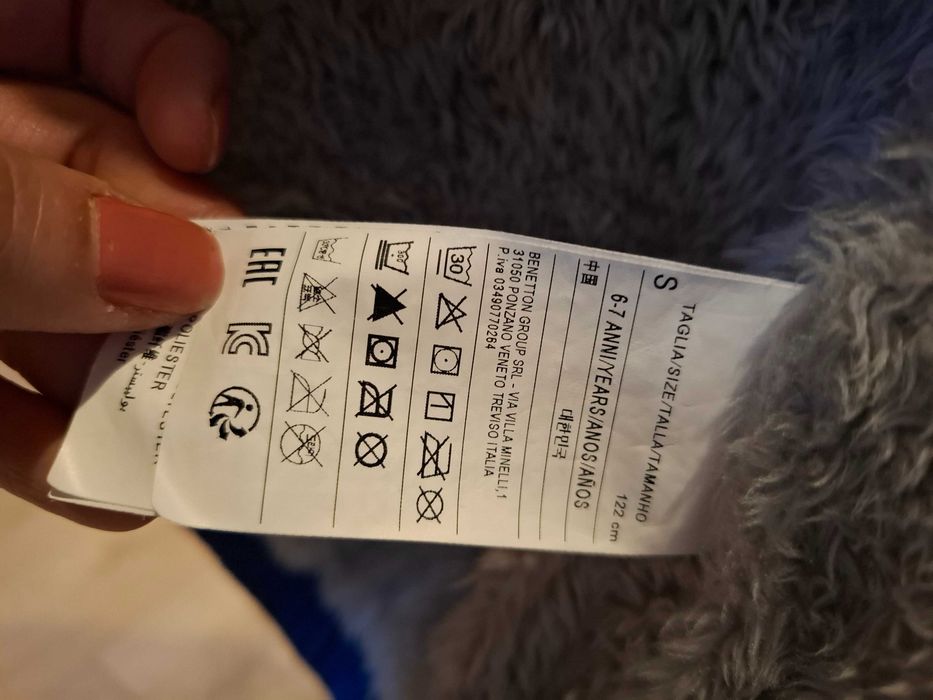 Blusão menino com pêlo ursinho Benetton, pouco uso (122 cm)