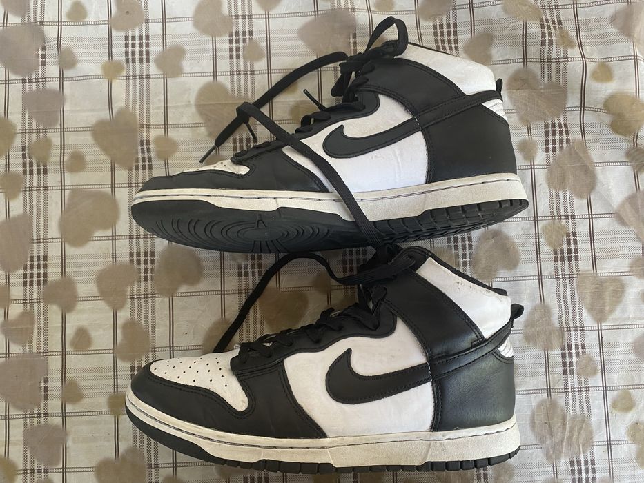 Кроівки Nike high dunk retro black whit size 44,5/28.5 оригінал