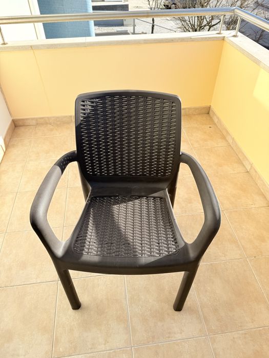 Conjunto de 6 cadeiras de jardim/terraço.