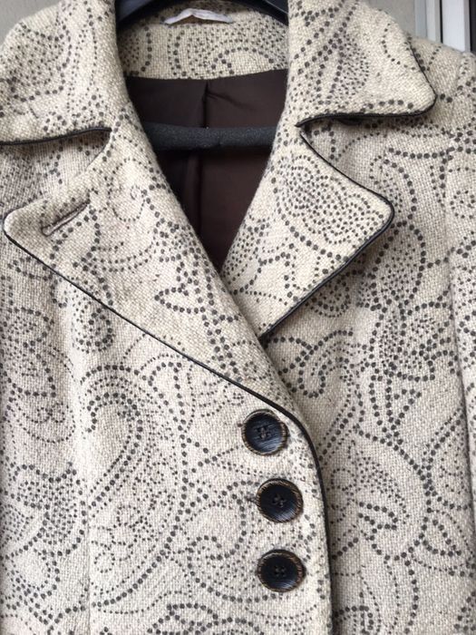 Плащ демисезонный, Пальто осеннее нат шерсть, р. 46(38-40/М)