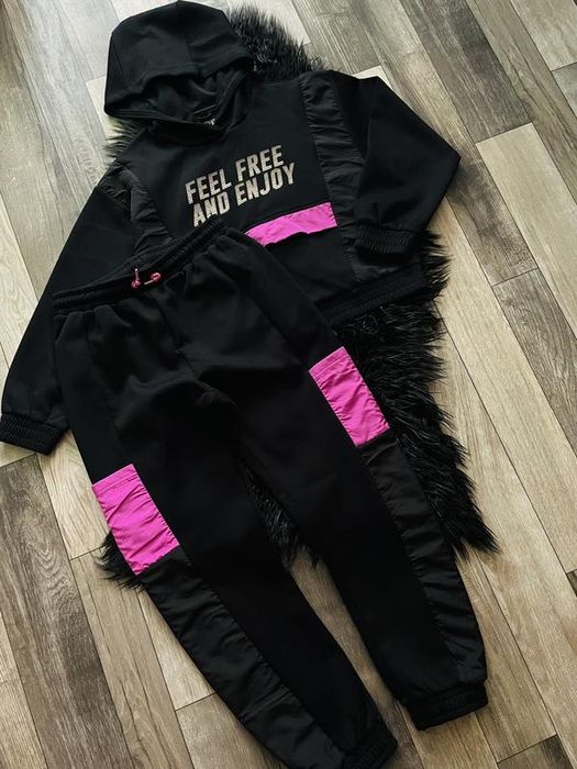 Гламурные спортивные костюмы худи и джоггеры ZARA Kids.