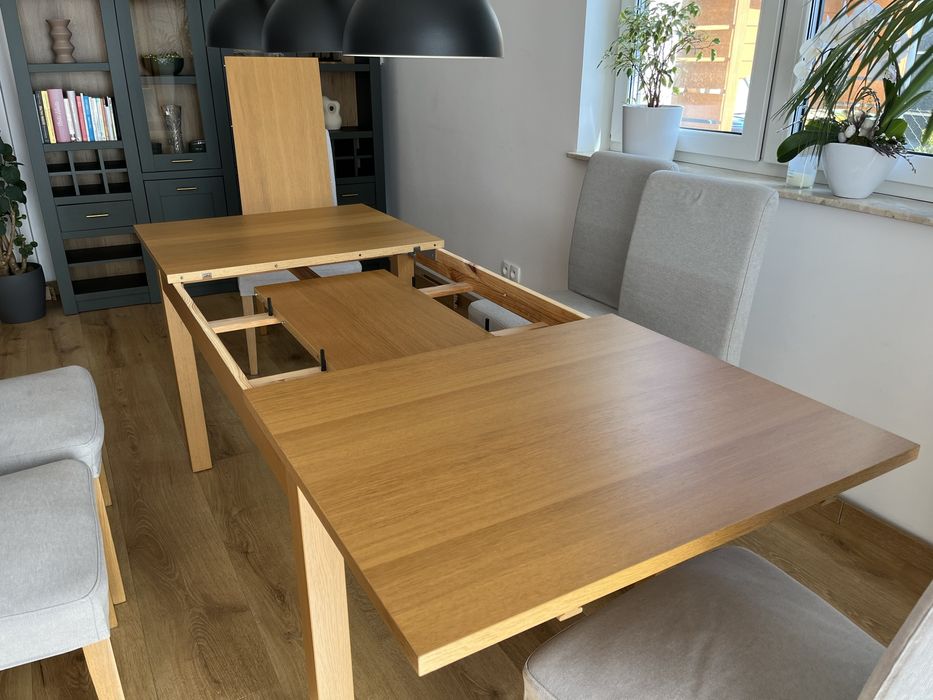 Drewniany stół rozkładany 140-220 IKEA