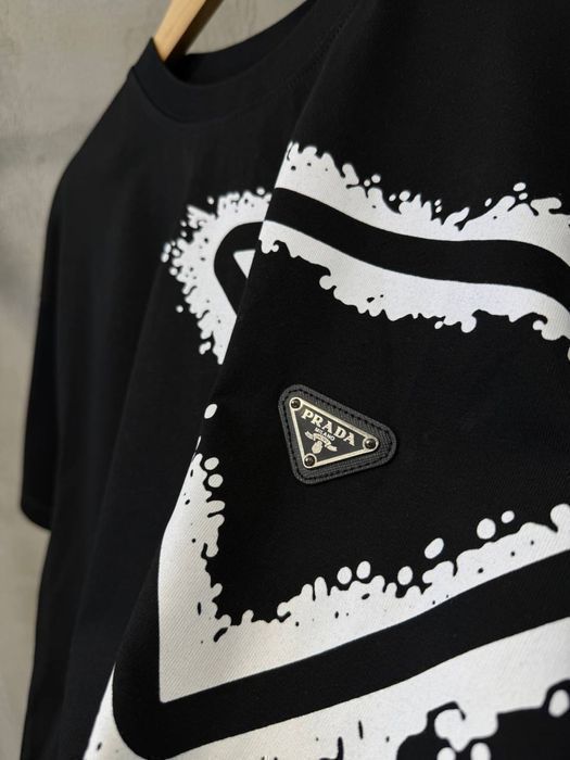 Футболка мужская PRADA унисекс оверсайз оригинал