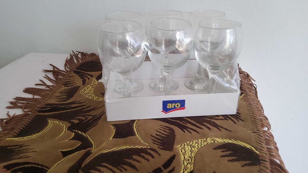 Бокалы стеклянные, набор из 6 шт, V=280 мл.