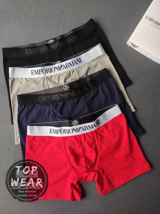 Чоловічі труси боксери Emporio Armani  Базова чоловіча білизна