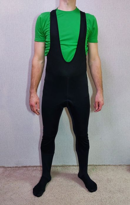 Утеплённый велокомбинезон на флисе, рейтузы, велотрико Crane. L, 48-50