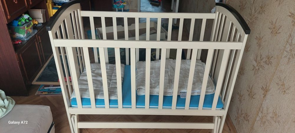 Дитяче ліжечко Veres + ортопедичний матрац