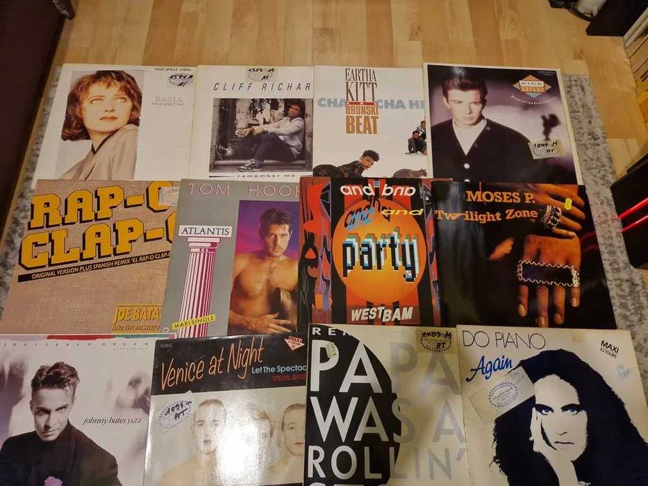 Płyty winylowe maxi single zestaw